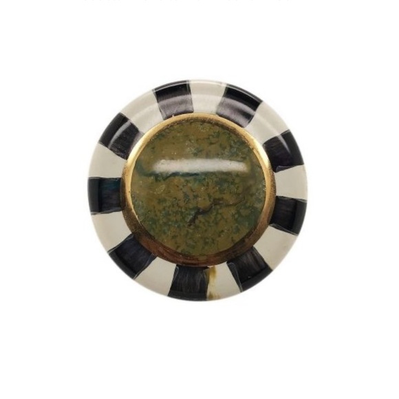MacKenzie-Childs Discontinued Cheltenham Round Knob ✨NEW✨ - Picture 2 of 8
